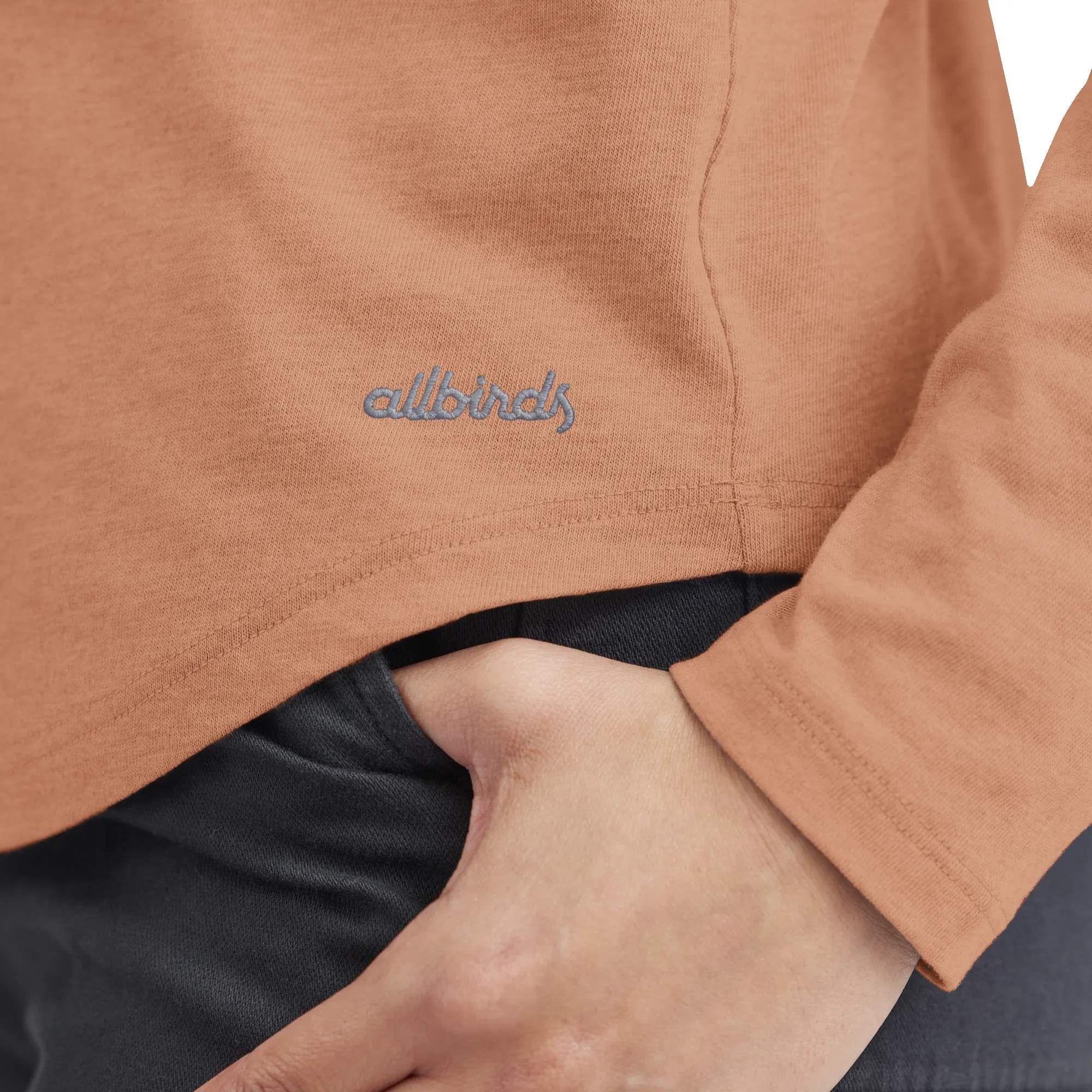 Women's Soft Merino Long Sleeve Tee - Sienna Blush sold by allbirds product image thumbnail 4