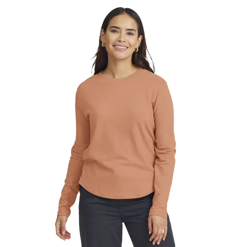 Women's Soft Merino Long Sleeve Tee - Sienna Blush sold by allbirds