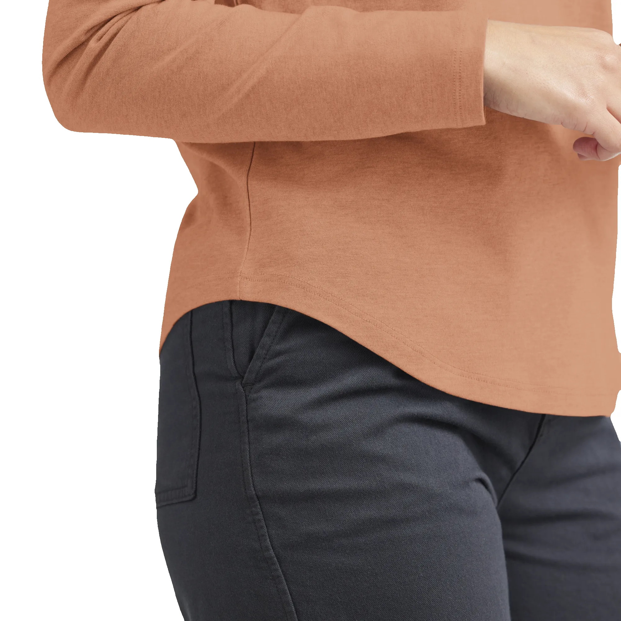 Women's Soft Merino Long Sleeve Tee - Sienna Blush sold by allbirds product image thumbnail 2