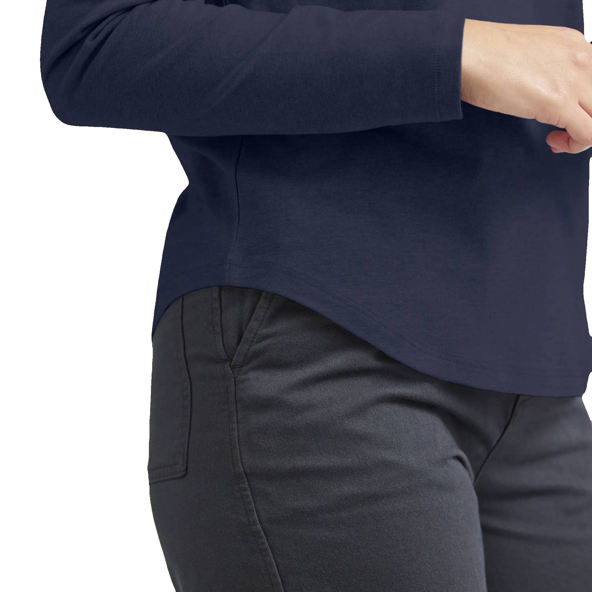 Women's Soft Merino Long Sleeve Tee - Deep Navy sold by allbirds product image thumbnail 2