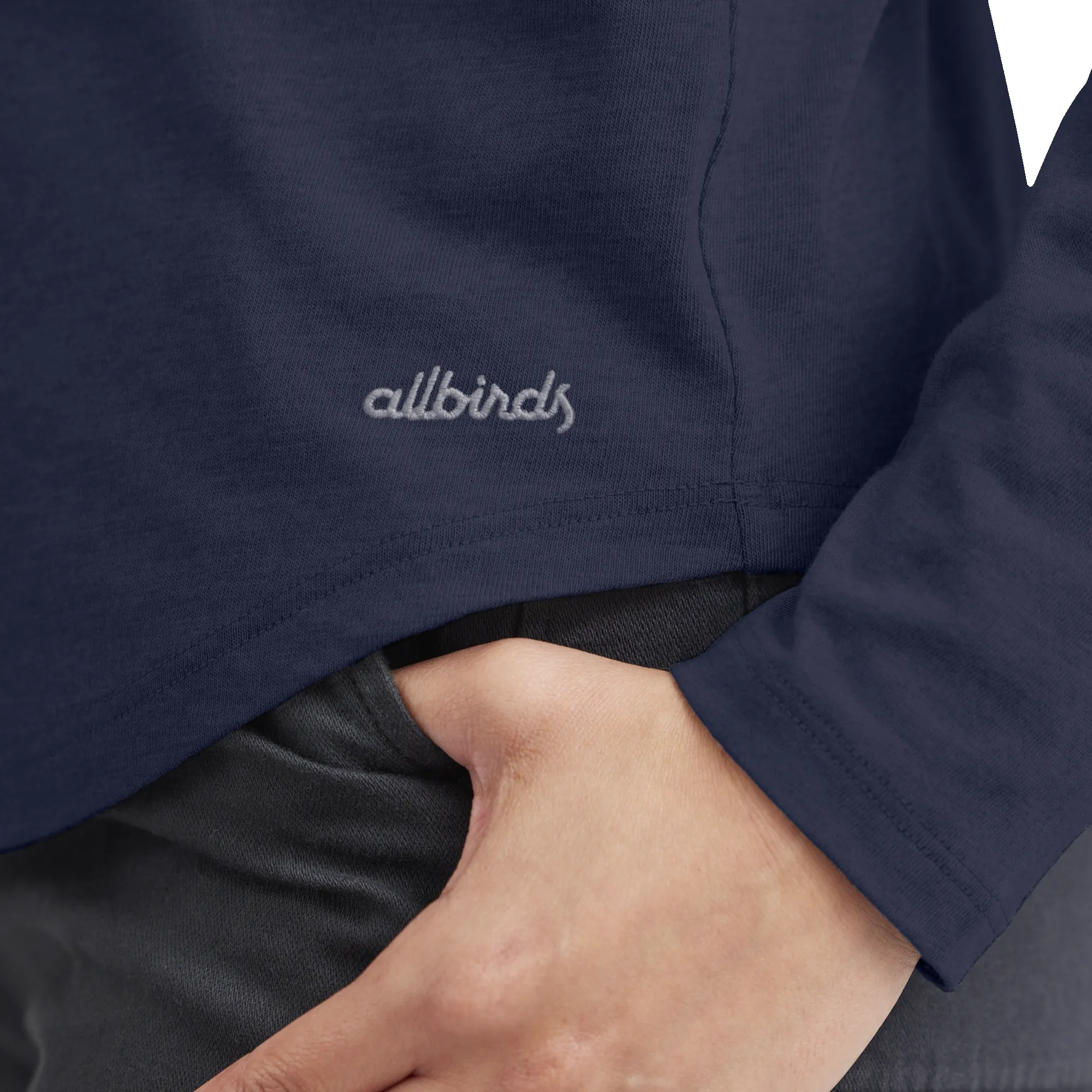 Women's Soft Merino Long Sleeve Tee - Deep Navy sold by allbirds product image thumbnail 4