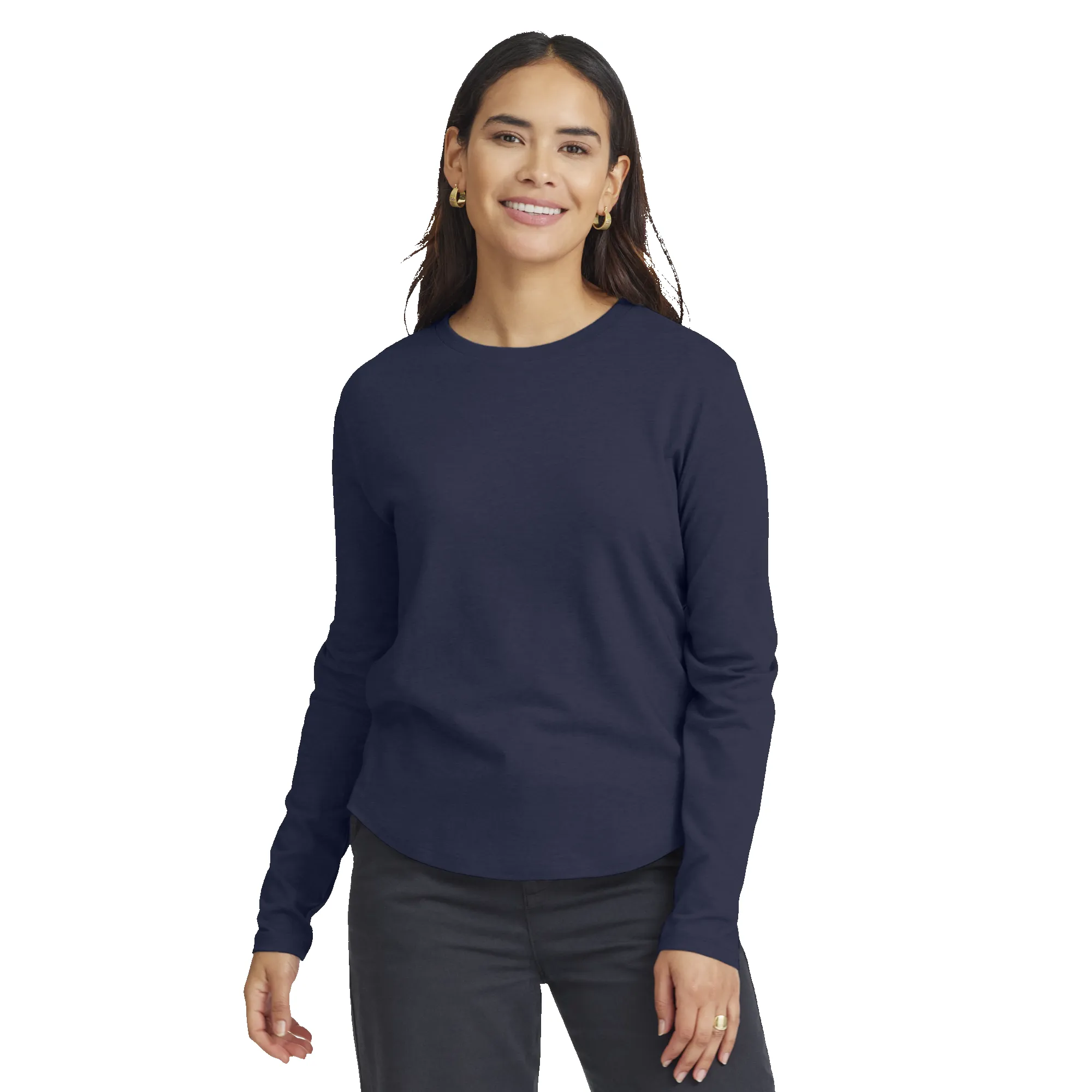 Women's Soft Merino Long Sleeve Tee - Deep Navy sold by allbirds