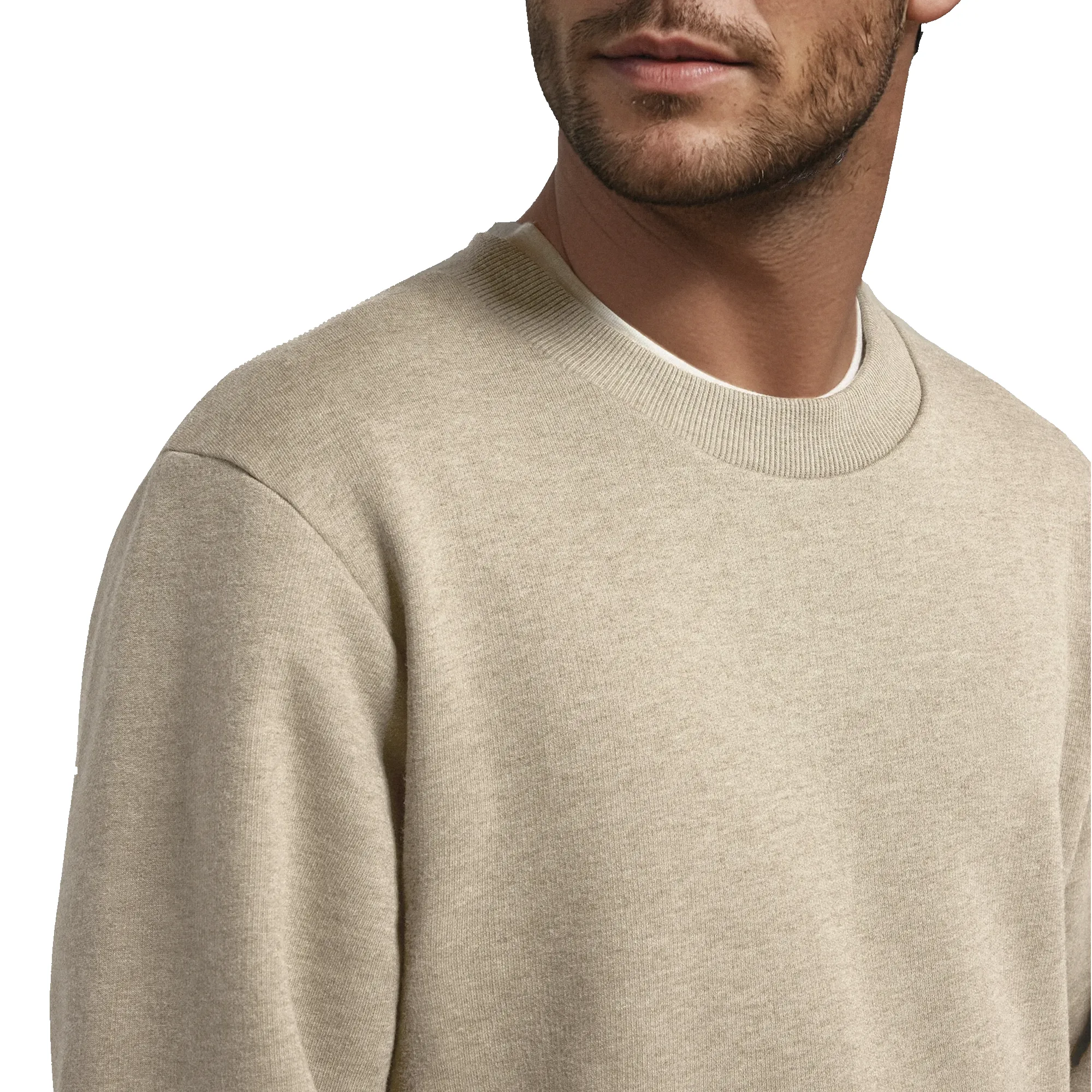 Men's Merino Blend Sweatshirt - Rugged Beige sold by allbirds product image thumbnail 3