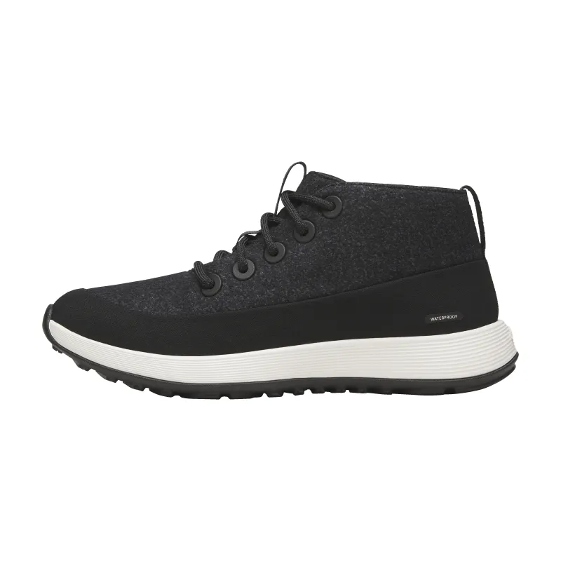 Women's Wool Runner NZ Mid Waterproof - Natural Black (Natural White Sole) sold by allbirds