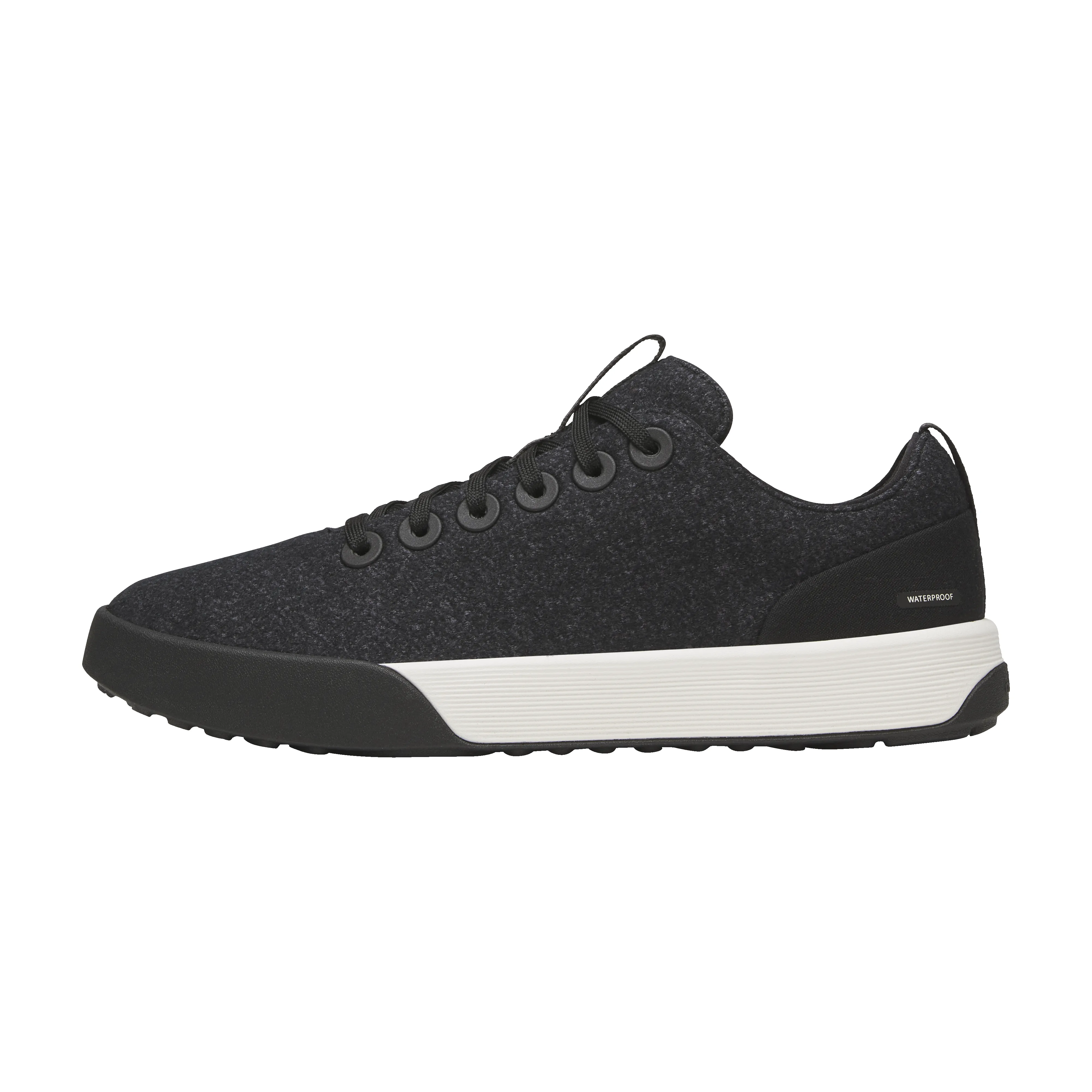 Women's Wool Cruiser Waterproof - Natural Black (Natural White Sole) sold by allbirds