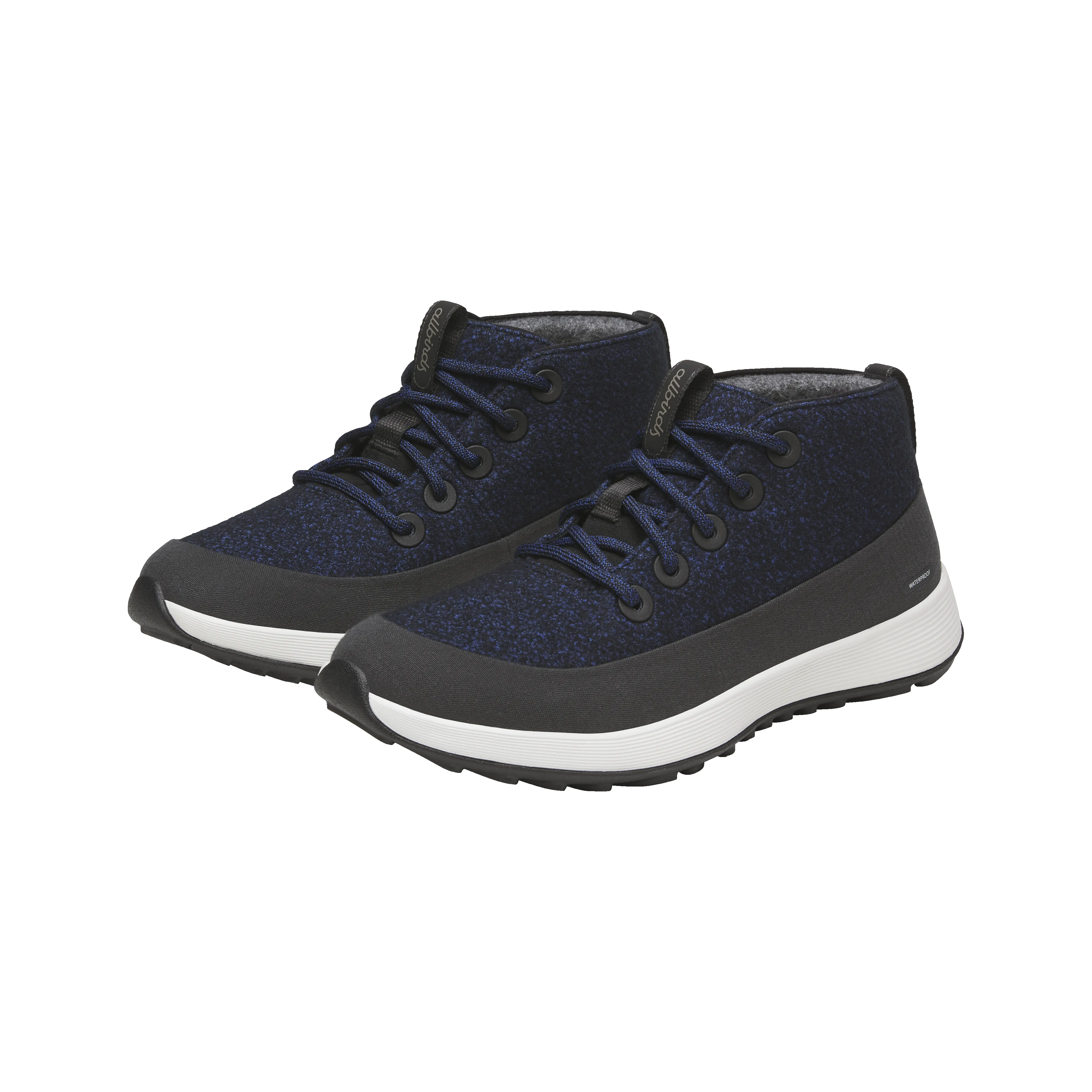 Men's Wool Runner NZ Mid Waterproof - Natural Black/Royal Blue (Barely Grey Sole) sold by allbirds product image thumbnail 5