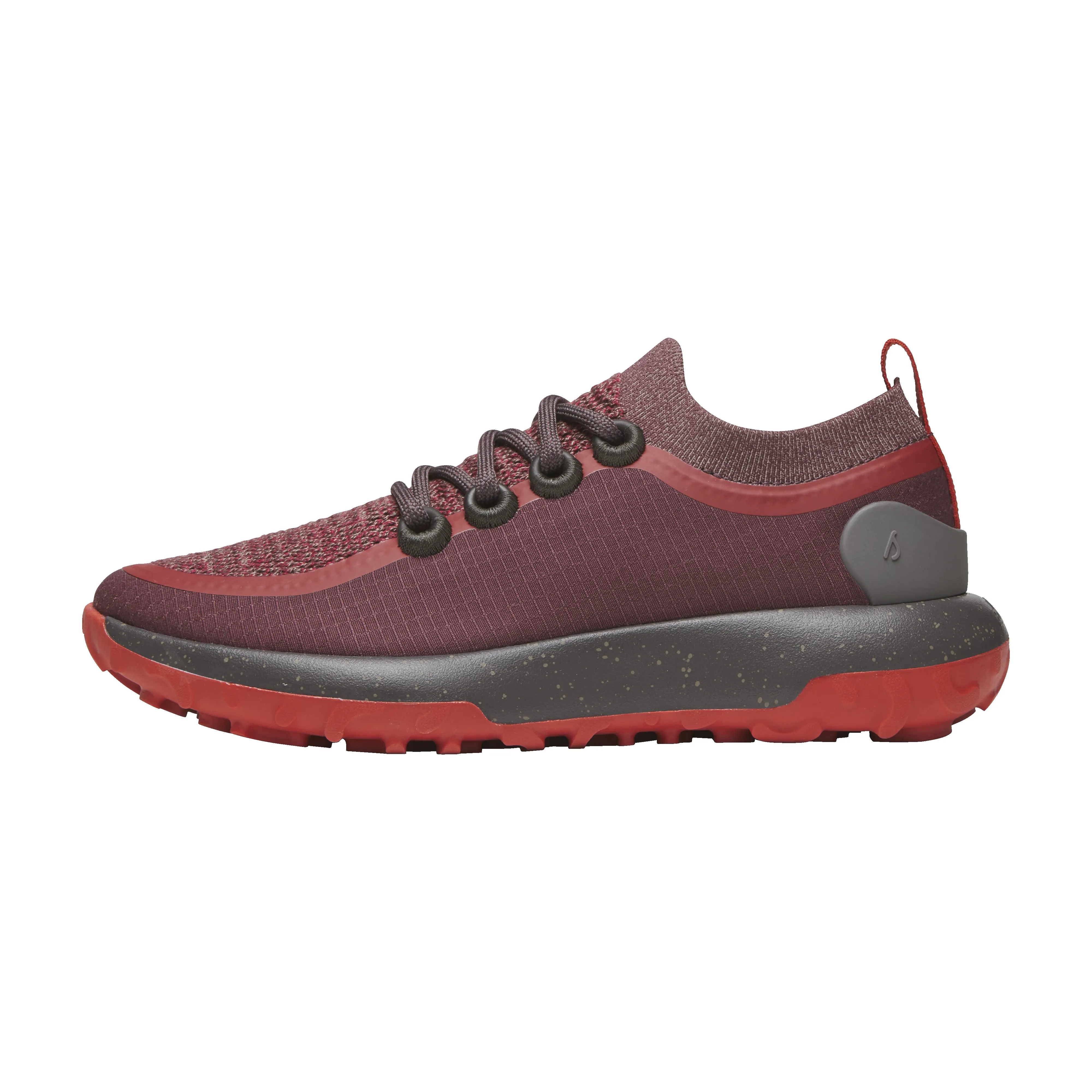 Women's Trail Runners - Deep Red (Dark Anthracite Sole) sold by allbirds