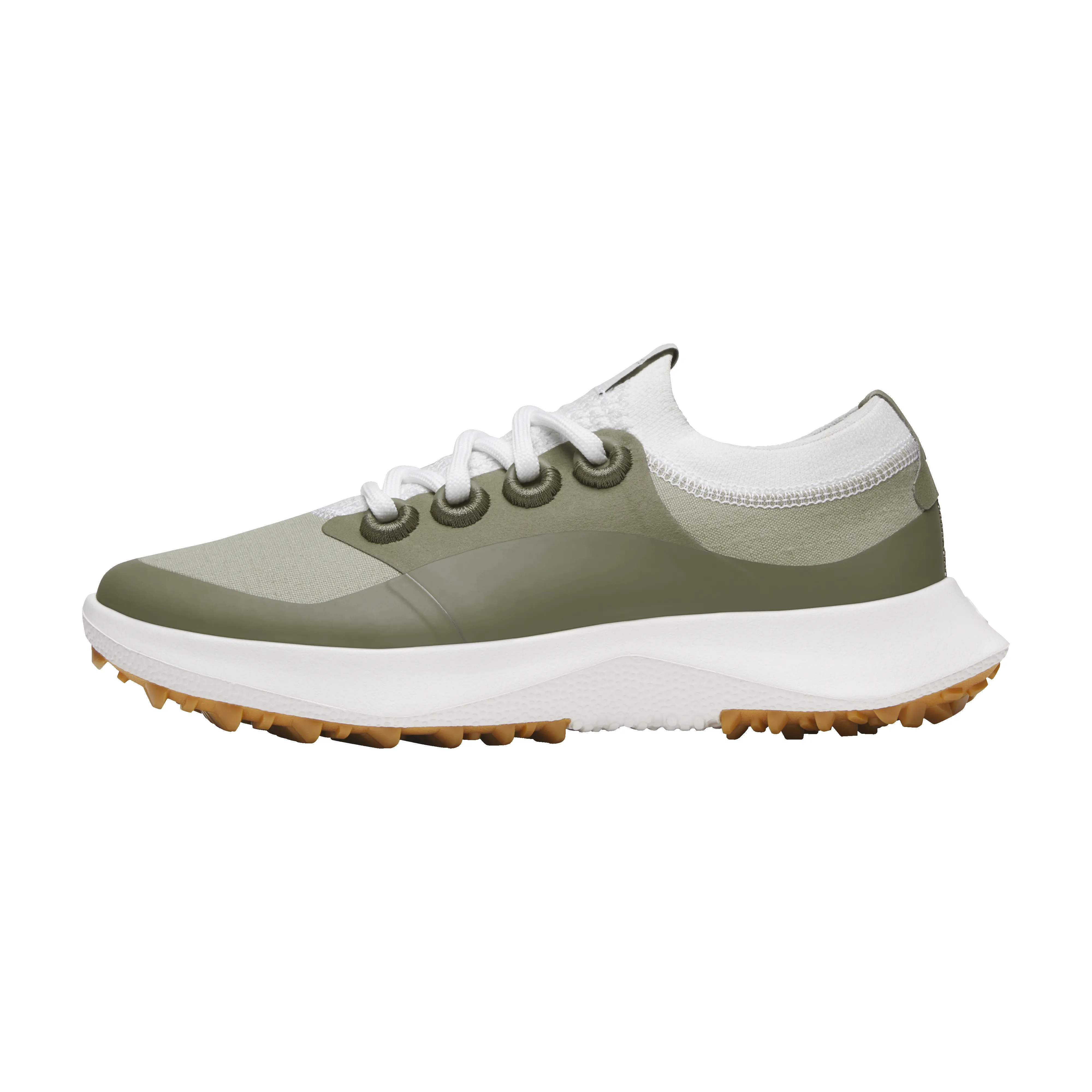Women's Golf Dasher - Blizzard/Burnt Olive (Medium Gum Sole) sold by allbirds