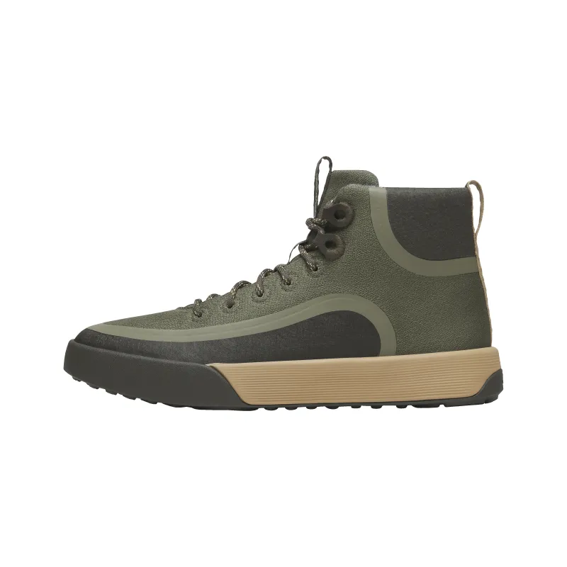 Men's Cruiser Mid Explore - Rustic Green (Hazy Beige Sole) made by allbirds