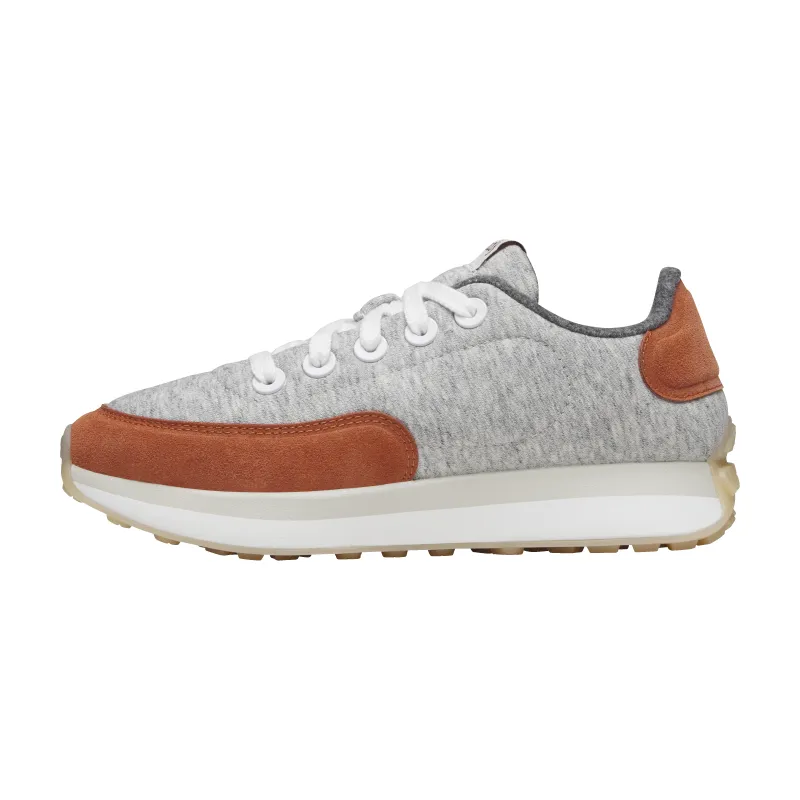 Women's Varsity Jersey - Light Grey/Auburn (Blizzard Sole) made by allbirds