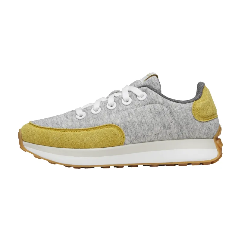 Women's Varsity Jersey - Light Grey/Mid Yellow (Blizzard Sole) made by allbirds