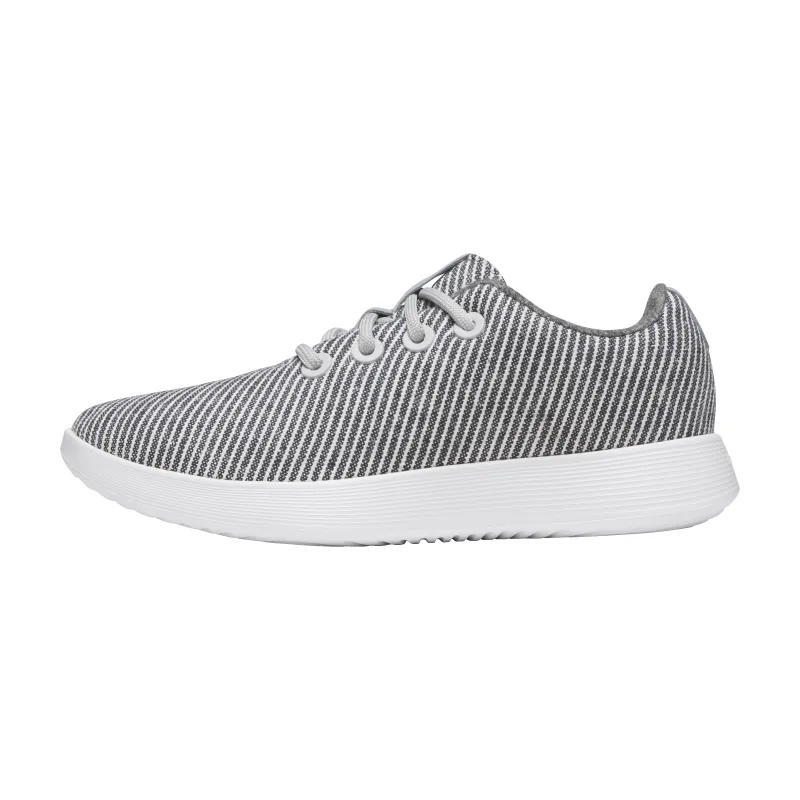 Women's Canvas Runner NZ - Deep Navy Stripes (Blizzard Sole) made by allbirds