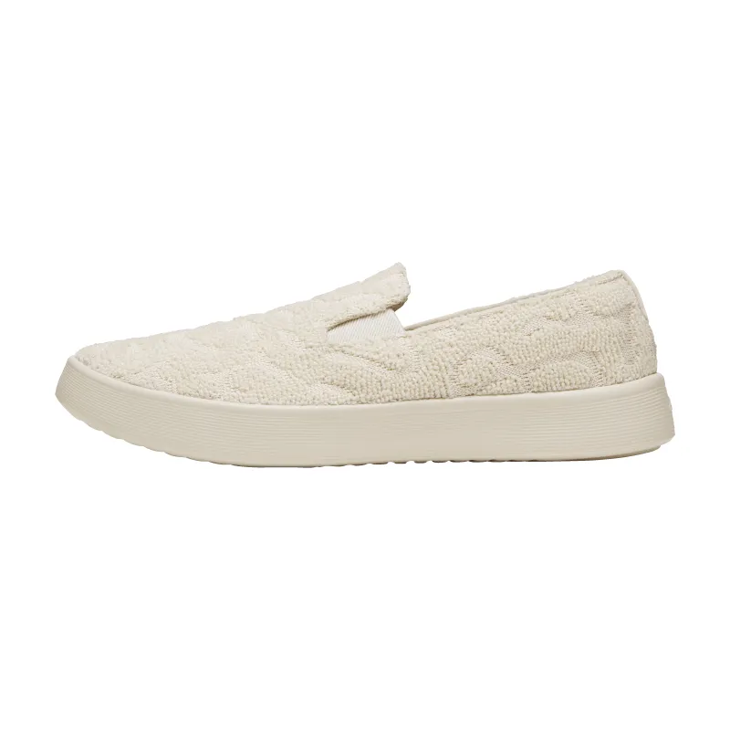 Men's Cruiser Slip On Terry - Warm White (Warm White Sole) made by allbirds