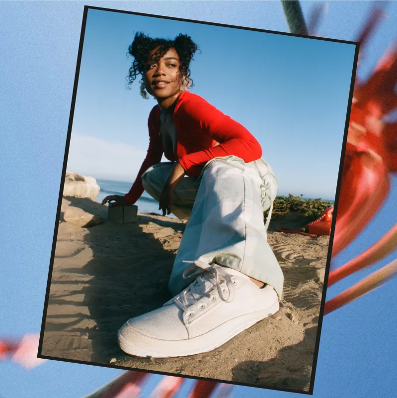 Women's Canvas Pacers - Natural Black (Blizzard Sole) made by allbirds