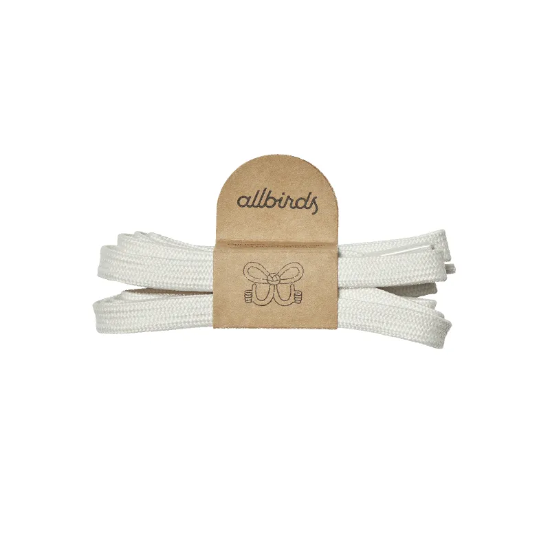 Skipper Flat Laces - Natural White made by allbirds