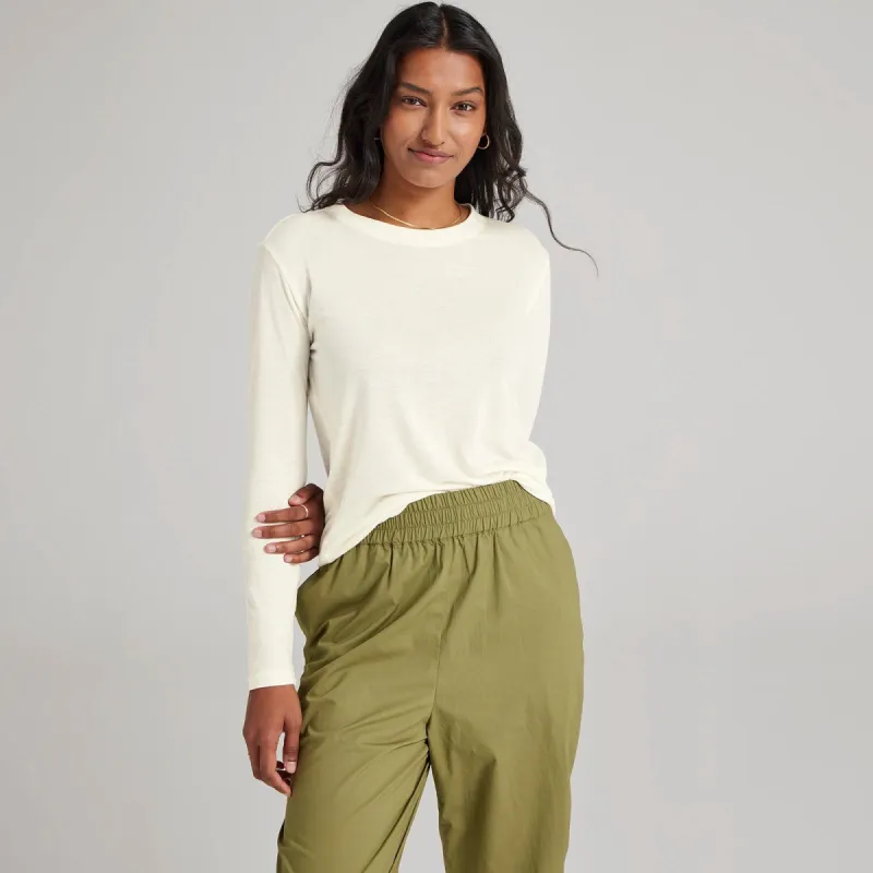 Women's Long Sleeve Sea Tee - Blizzard sold by allbirds