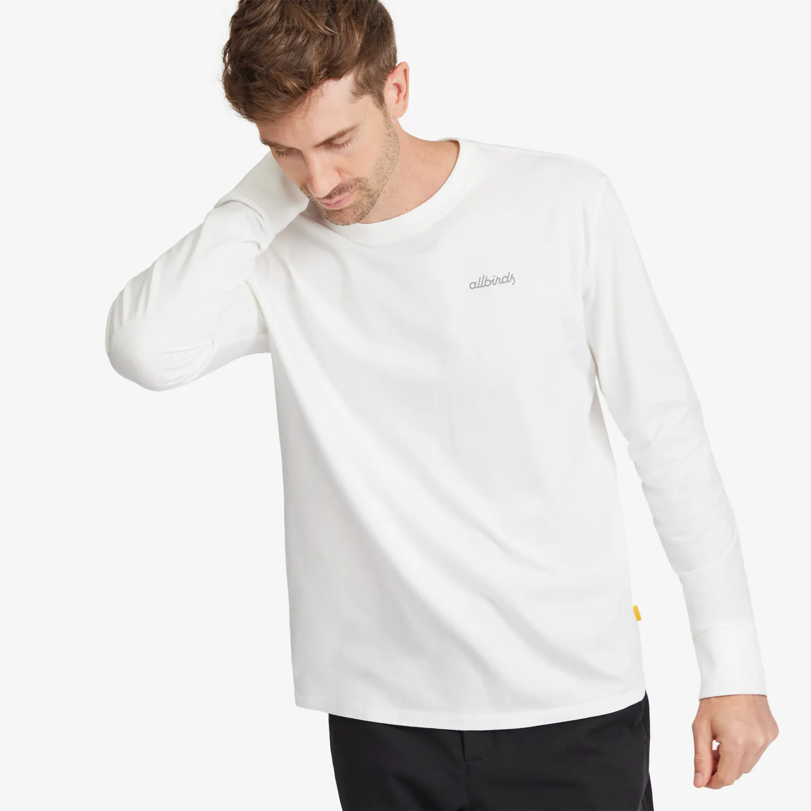 Men's Organic Cotton Long Sleeve Tee - Logo - Blizzard sold by allbirds product image thumbnail 3