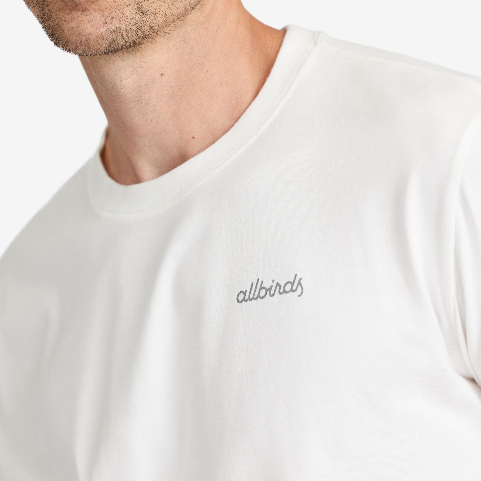 Men's Allgood Logo Long Sleeve Tee - Blizzard sold by allbirds product image thumbnail 2