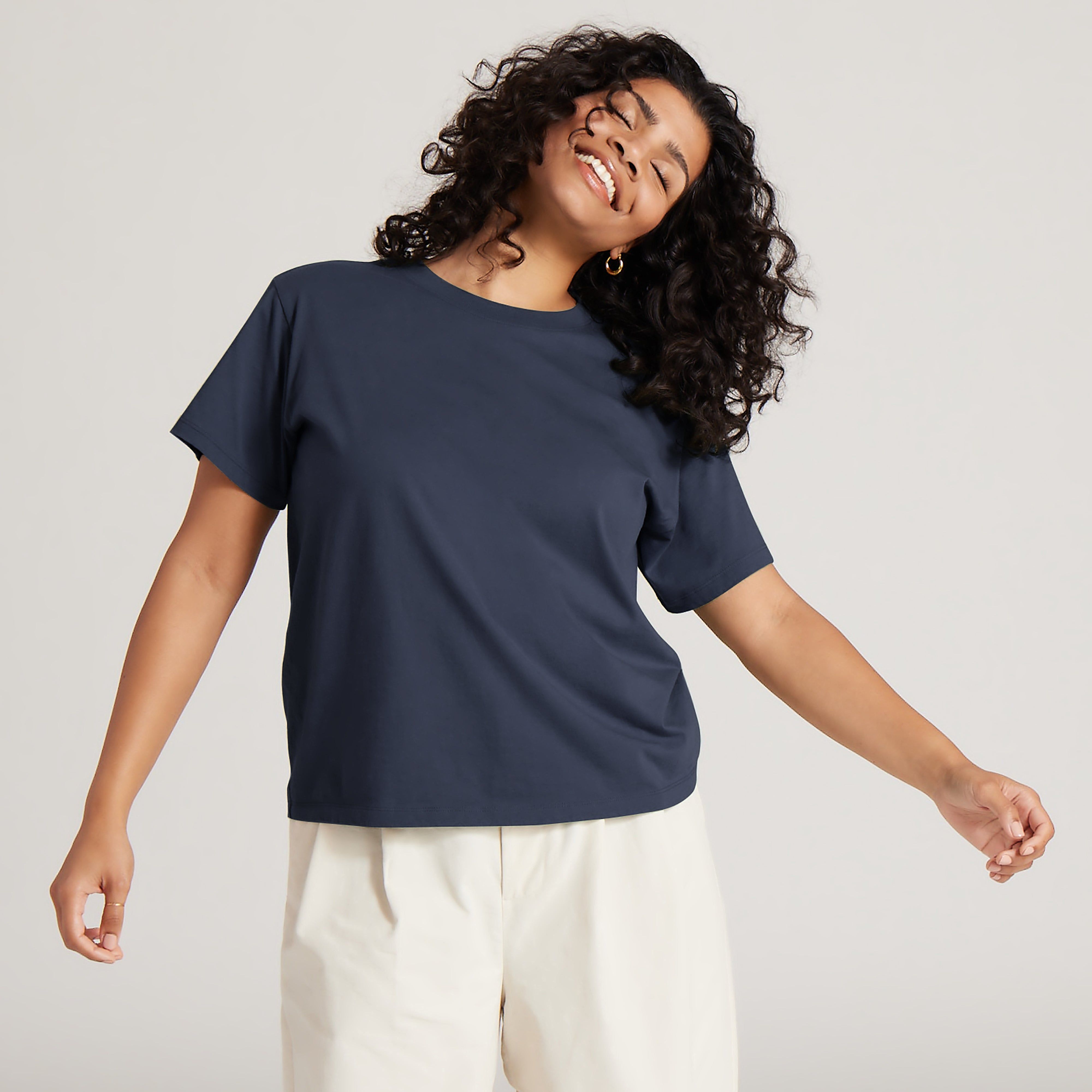 Women's Allgood Cotton Tee - Hazy Indigo sold by allbirds product image thumbnail 5