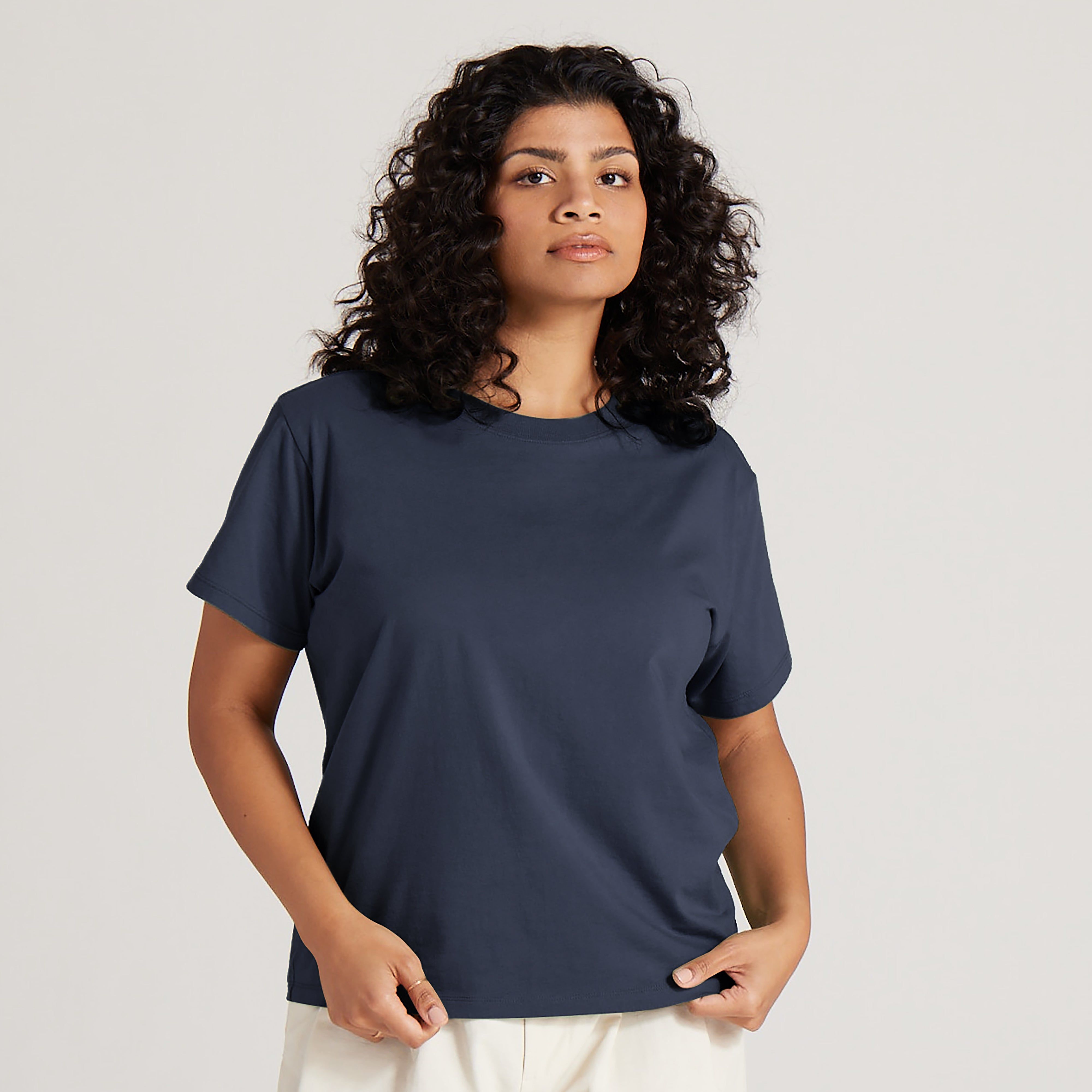 Women's Allgood Cotton Tee - Hazy Indigo sold by allbirds