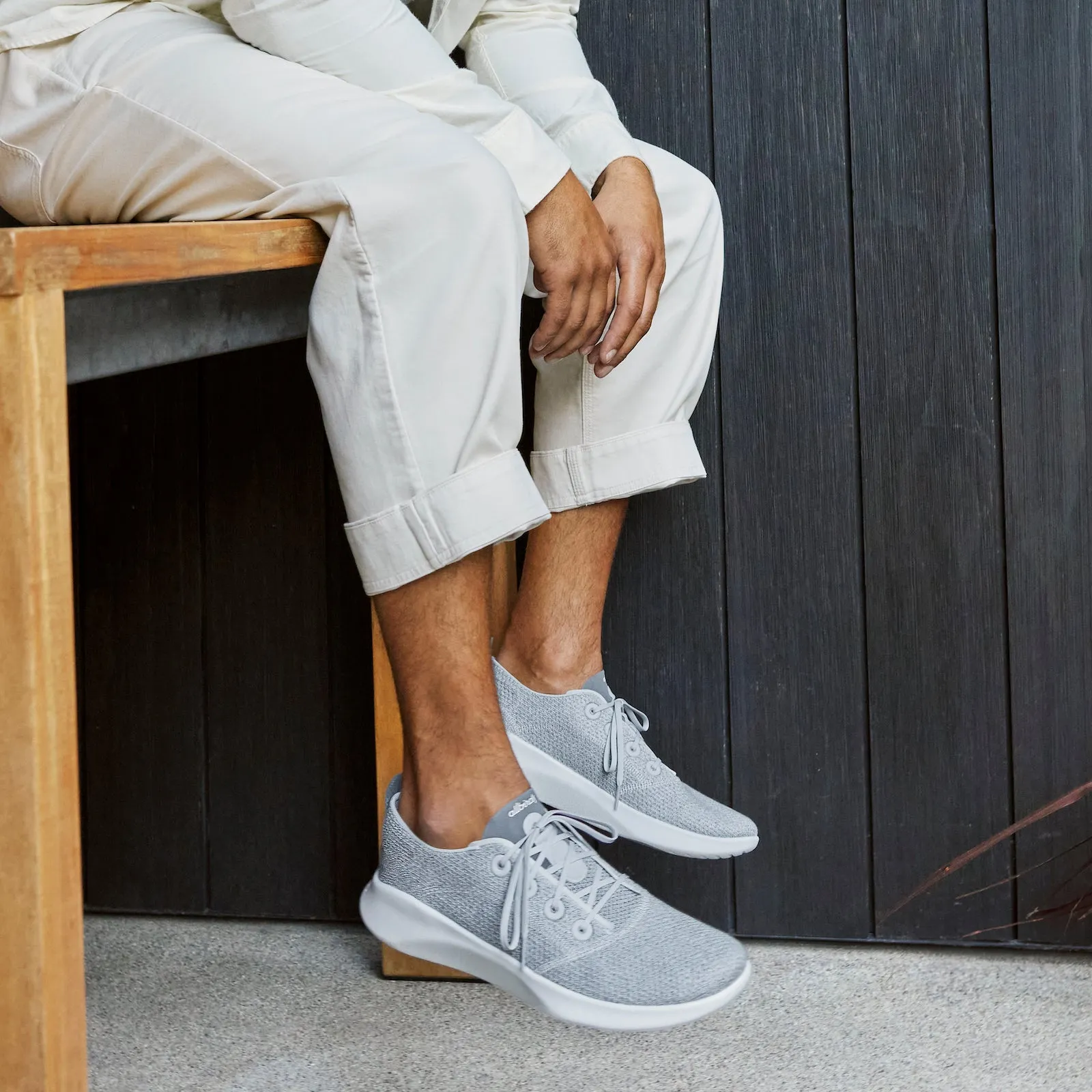 Men's SuperLight Tree Runners - Blizzard/Natural Black (Blizzard Sole) sold by allbirds product image thumbnail 2