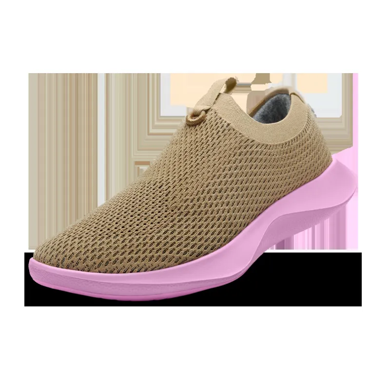 Women's Tree Dasher Relay - Hazy Beige (Buoyant Pink Sole) sold by allbirds