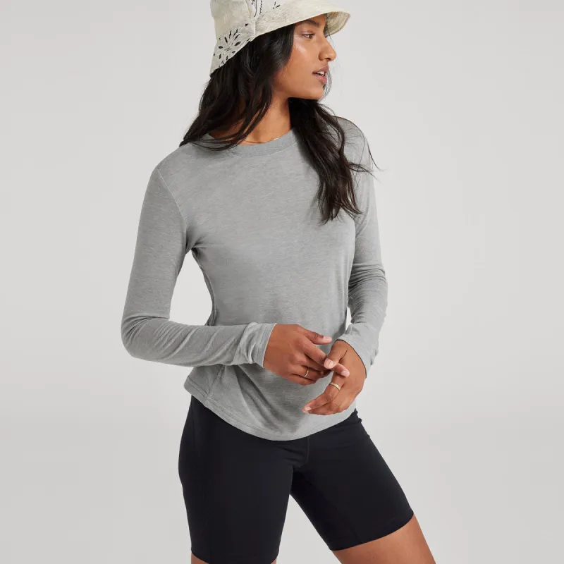 Women's Long Sleeve Sea Tee - Medium Grey sold by allbirds