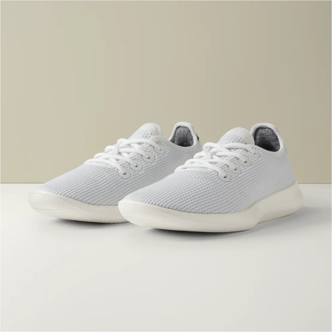 Women's Tree Runners - Blizzard/True Navy (Natural White Sole) sold by allbirds