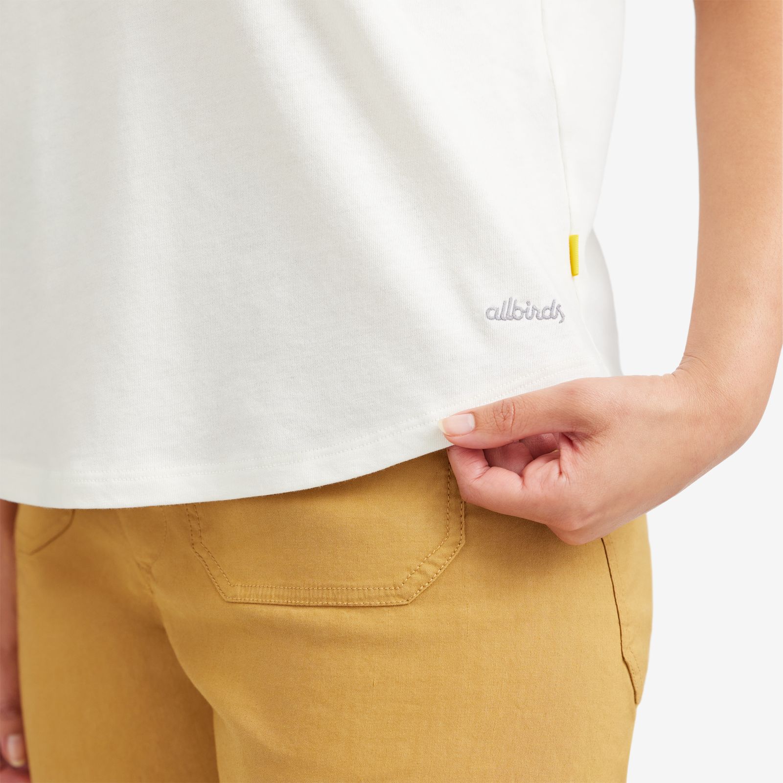 Women's Anytime Tee - Natural White sold by allbirds product image thumbnail 4
