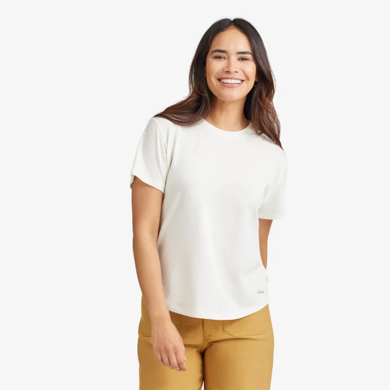 Women's Soft Merino Tee - Natural White sold by allbirds