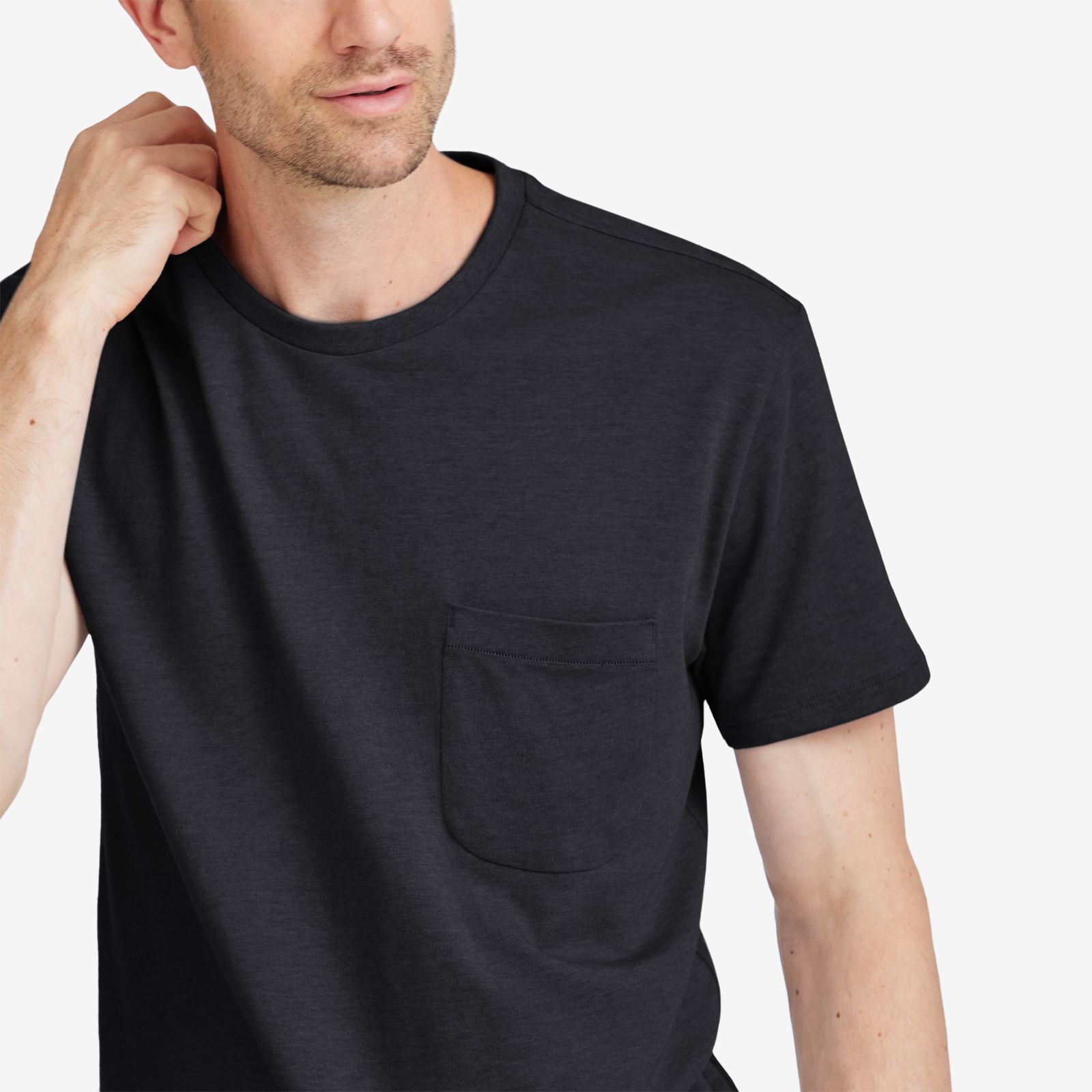 Men's Anytime Tee - Natural Black sold by allbirds product image thumbnail 2