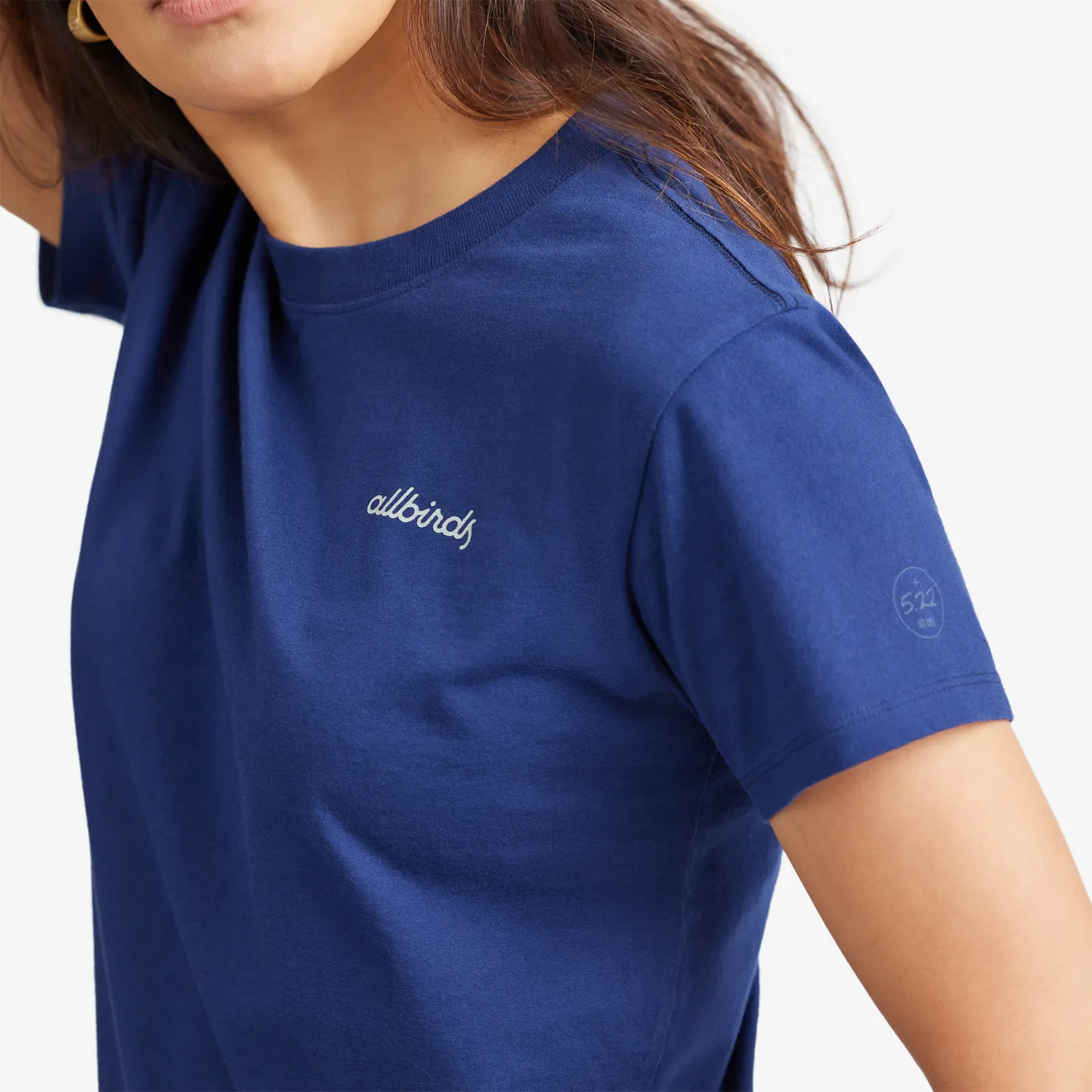 Women's Organic Cotton Tee - Logo - Deep Navy sold by allbirds product image thumbnail 2
