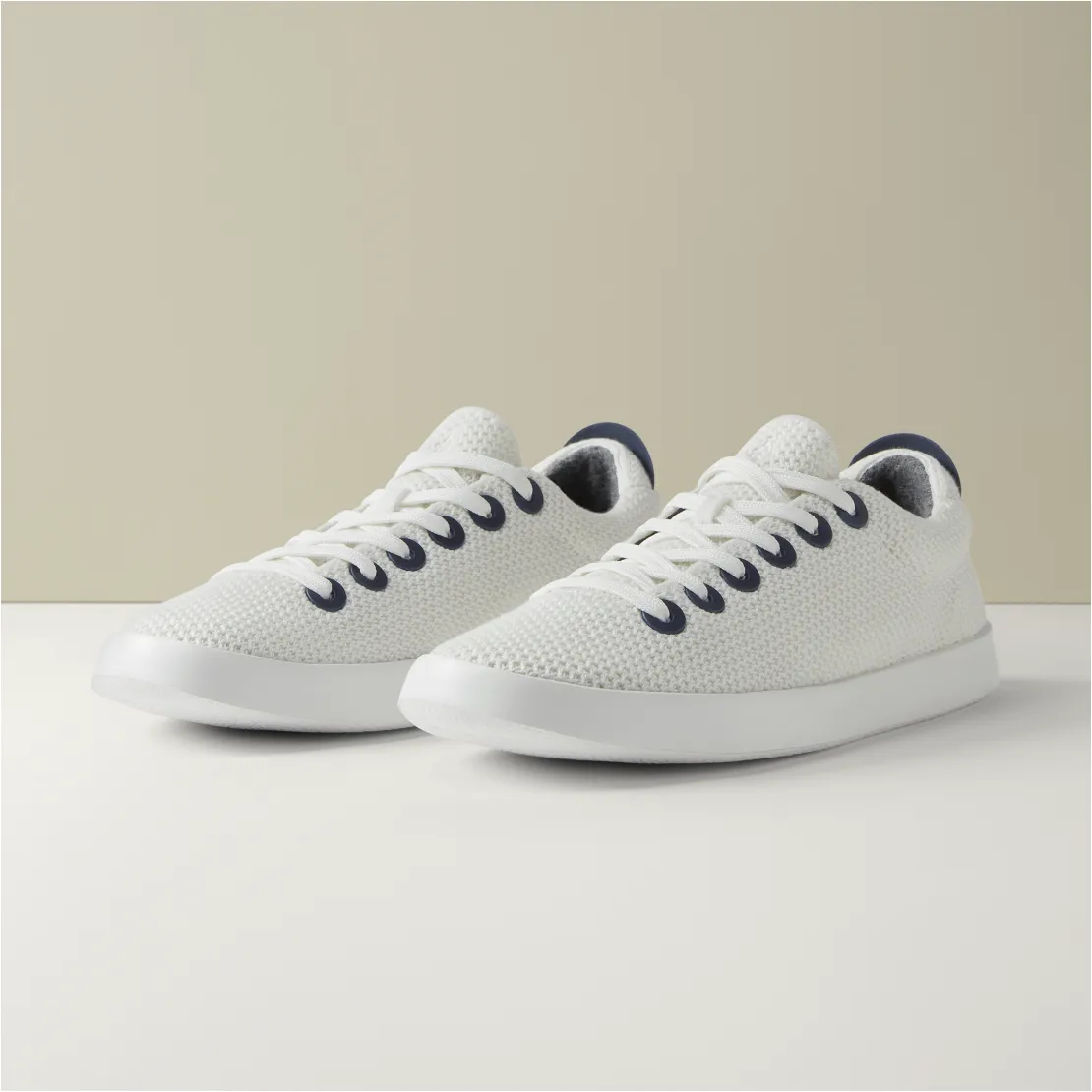 Women's Tree Pipers - Natural White/True Navy (Blizzard Sole) sold by allbirds
