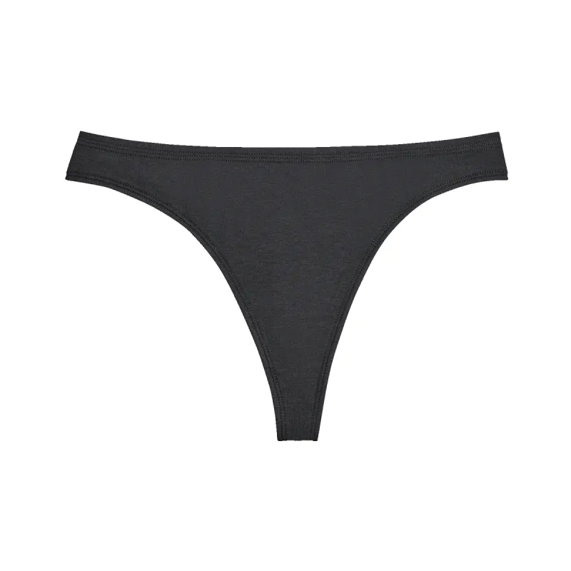 Women's Anytime Thong - Natural Black made by allbirds