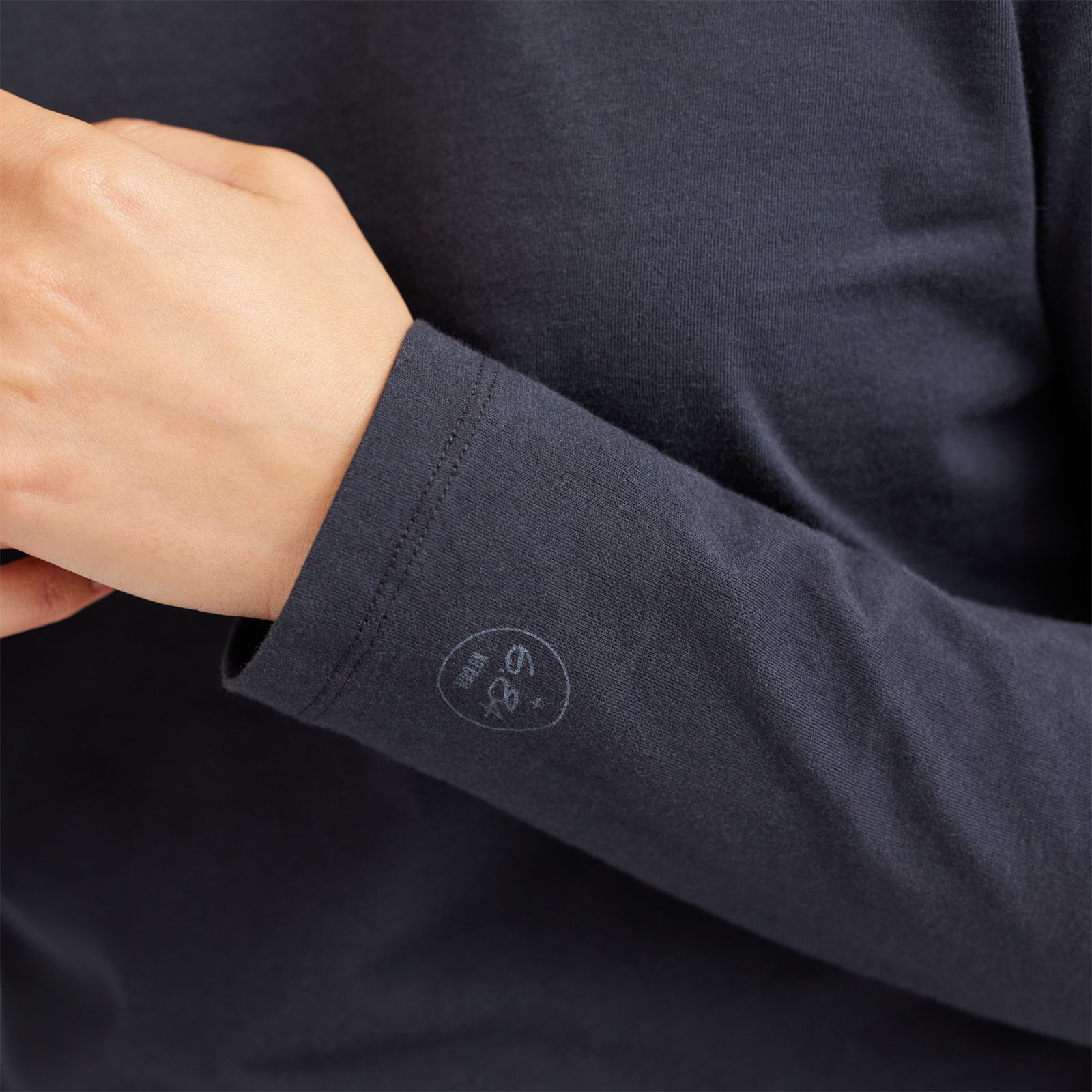 Women's Allgood Logo Long Sleeve Tee - Natural Black sold by allbirds product image thumbnail 3