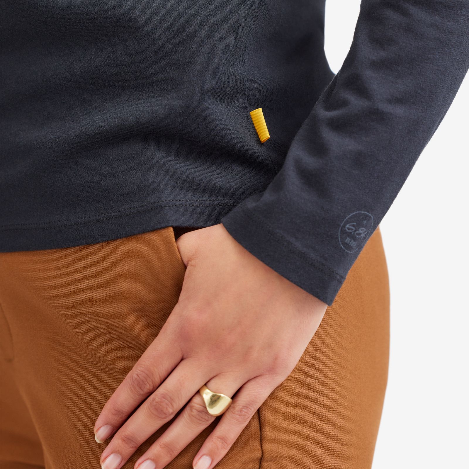 Women's Allgood Logo Long Sleeve Tee - Natural Black sold by allbirds product image thumbnail 4