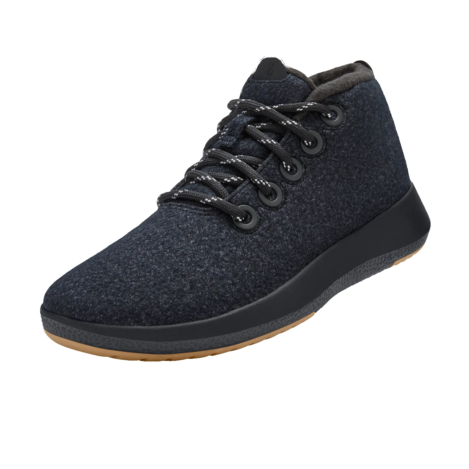 Men's Wool Runner-up Mizzles - Natural Black (Rugged Khaki Sole) sold by allbirds