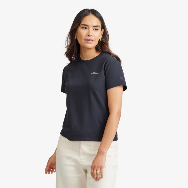 Women's Allgood Logo Tee - Natural Black sold by allbirds