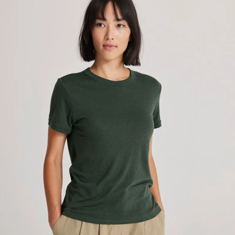 Women's Sea Tee - Classic Fit - Pine sold by allbirds