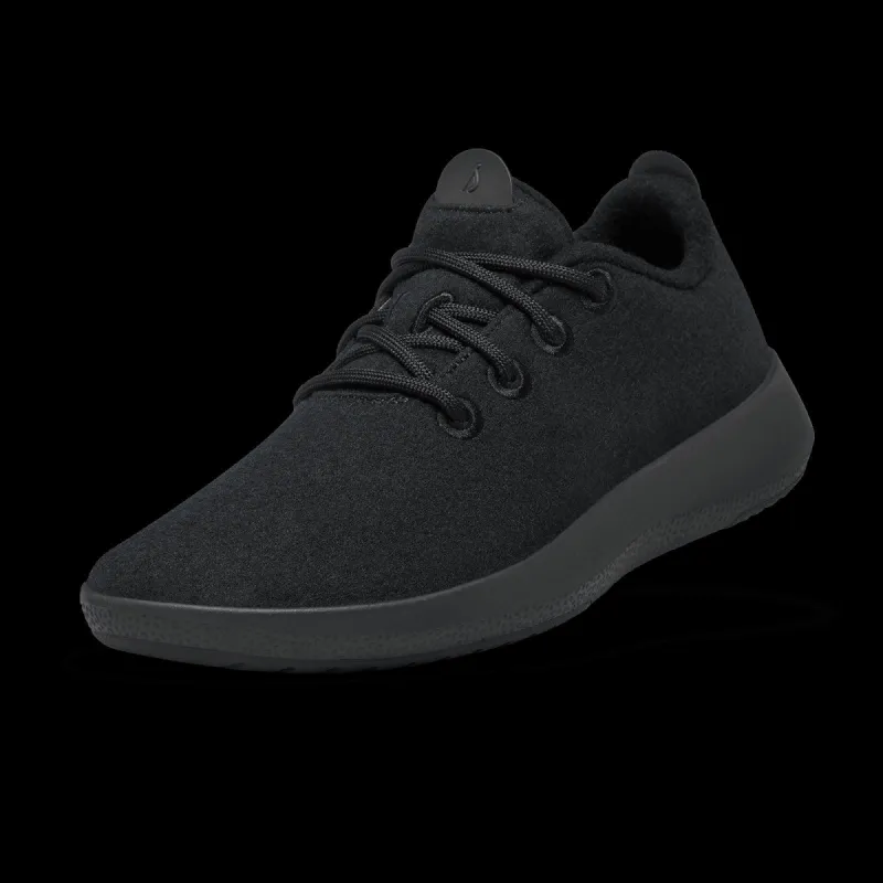 Women's Wool Runner Mizzles - True Black (Black Sole) sold by allbirds