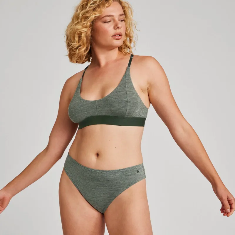 Women's Trino® Triangle Bralette - Pine sold by allbirds