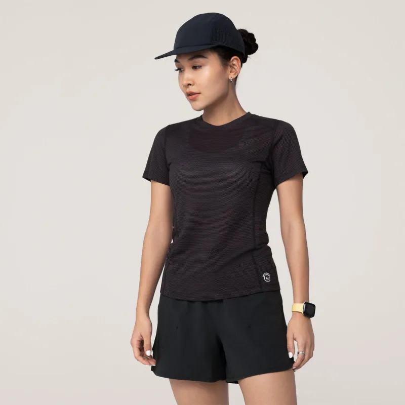 Women's Natural Run Tee - Natural Black sold by allbirds