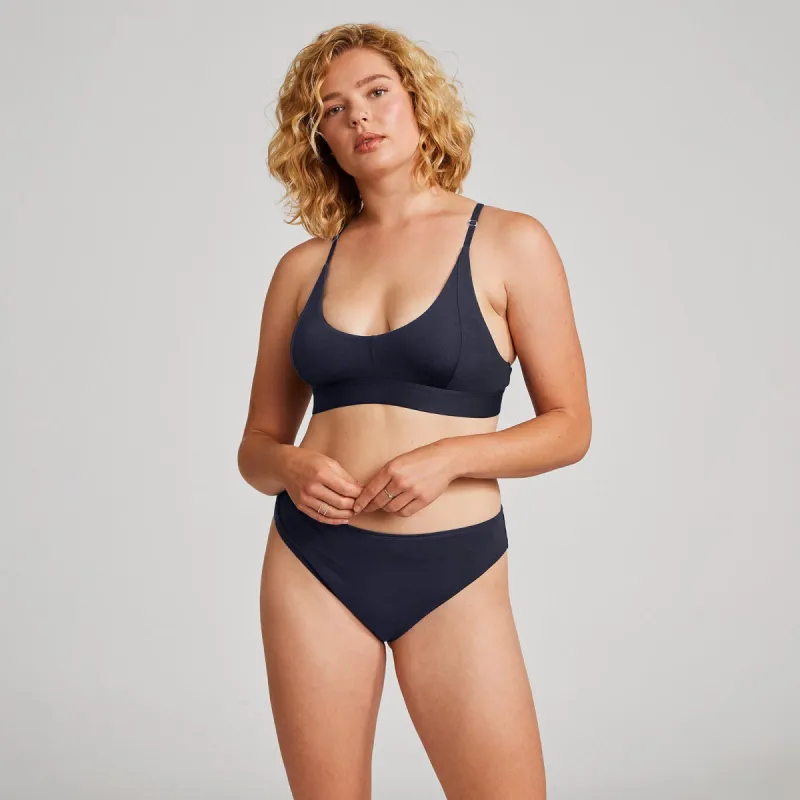 Women's Trino® Triangle Bralette - Navy Night sold by allbirds