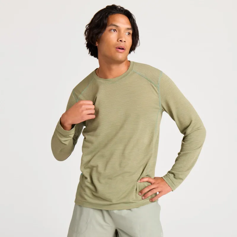 Men's Natural Run Long Sleeve Tee - Hazy Cargo sold by allbirds