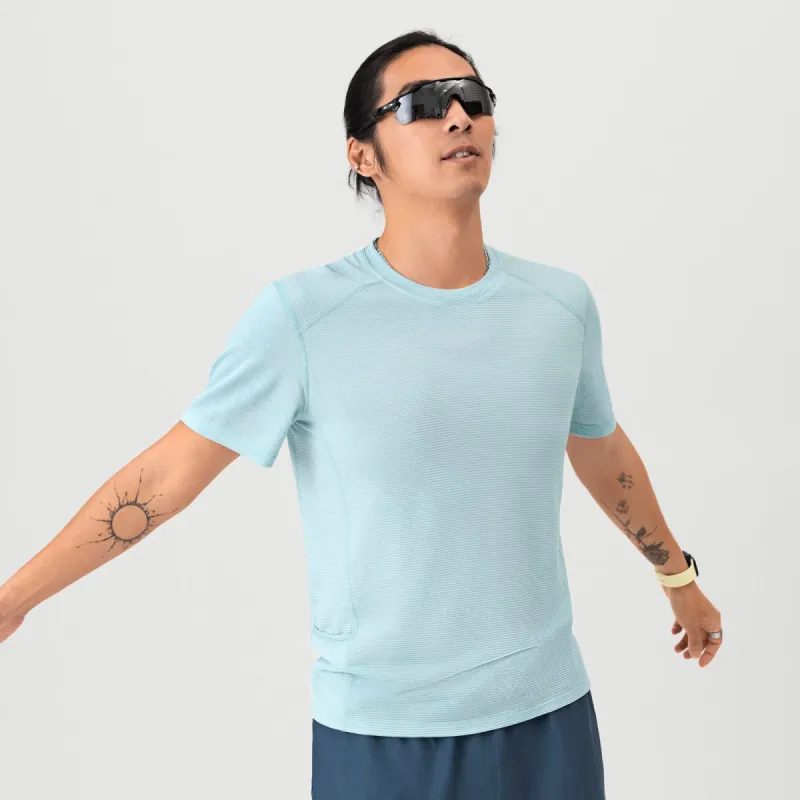 Men's Natural Run Tee - Blue Hush sold by allbirds
