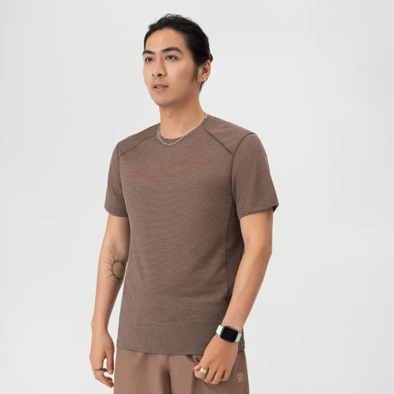 Men's Natural Run Tee - Hazy Cocoa sold by allbirds