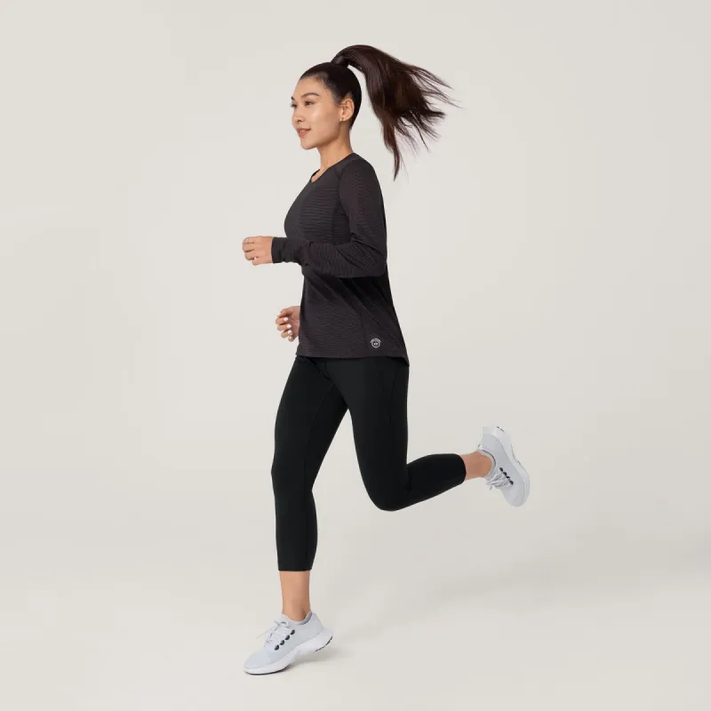 Women's Natural Legging Capri - Natural Black made by allbirds
