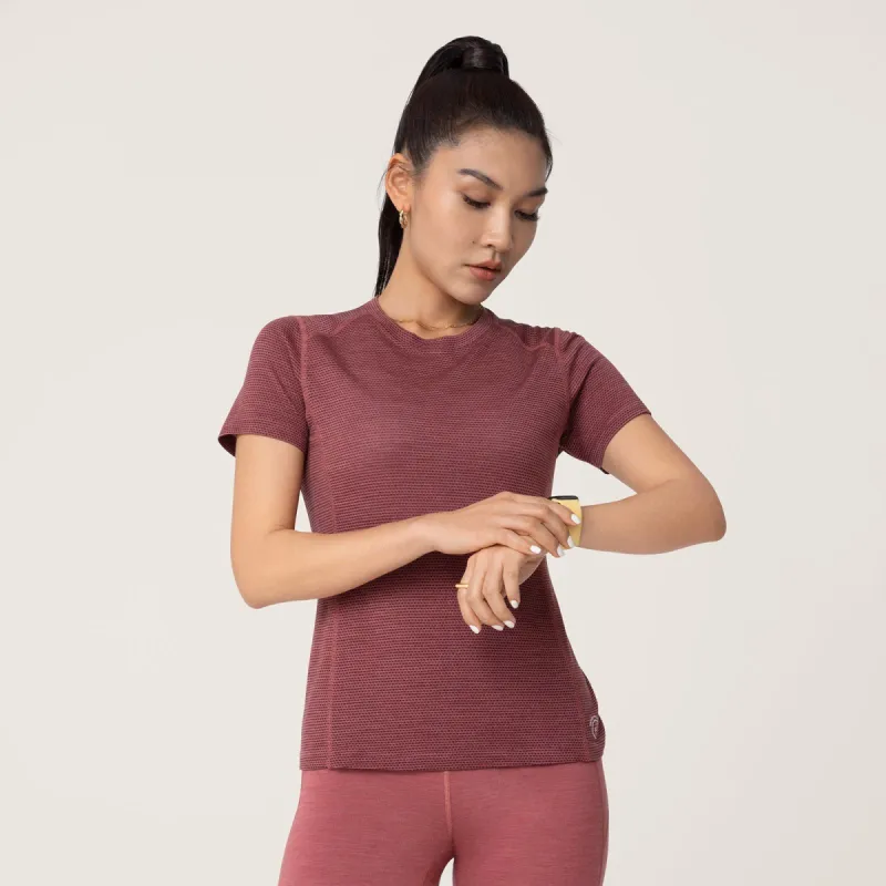 Women's Natural Run Tee - Hazy Sienna sold by allbirds