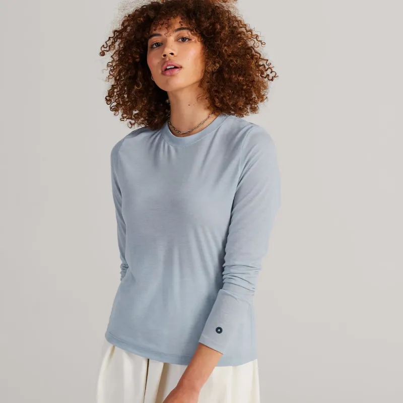Women's Long Sleeve Sea Tee - Juniper sold by allbirds