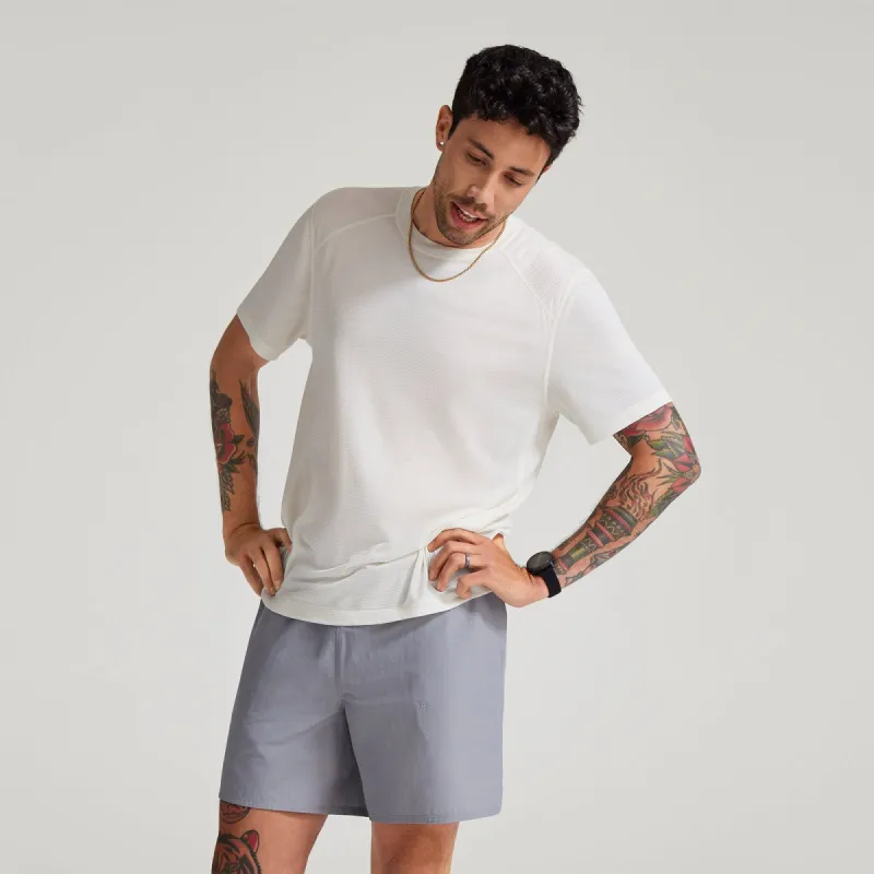 Men's Natural Run Tee - Natural White sold by allbirds